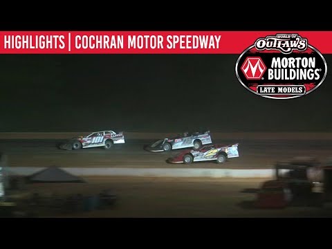 World of Outlaws Morton Buildings Late Models Cochran Motor Speedway May 31, 2019 | HIGHLIGHTS