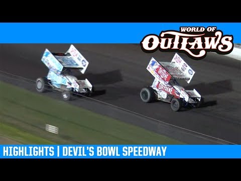 World of Outlaws NOS Energy Drink Sprint Cars Devil’s Bowl Speedway April 12, 2019 | HIGHLIGHTS