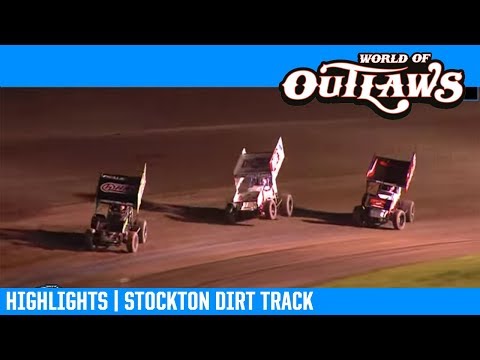 World of Outlaws NOS Energy Drink Sprint Cars Stockton Dirt Track March 16, 2019 | HIGHLIGHTS