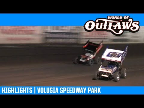 World of Outlaws NOS Energy Drink Sprint Cars Volusia Speedway Park February 8, 2019 | HIGHLIGHTS