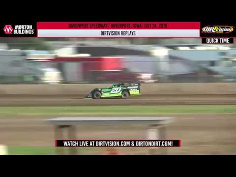 DIRTVISION REPLAYS | Davenport Speedway July 24th, 2019