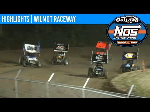 World of Outlaws NOS Energy Drink Sprint Cars Wilmot Raceway, July 13th, 2019 | HIGHLIGHTS