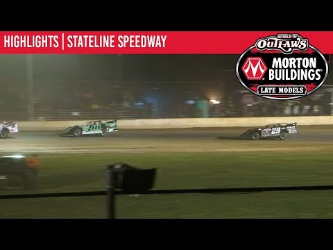 World of Outlaws Morton Buildings Late Models Stateline Speedway, September 19th, 2019 | HIGHLIGHTS