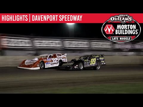 World of Outlaws Morton Buildings Late Models Davenport Speedway, May 30th, 2020 | HIGHLIGHTS