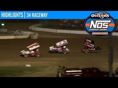 World of Outlaws NOS Energy Drink Sprint Cars 34 Raceway, July 10, 2020 | HIGHLIGHTS