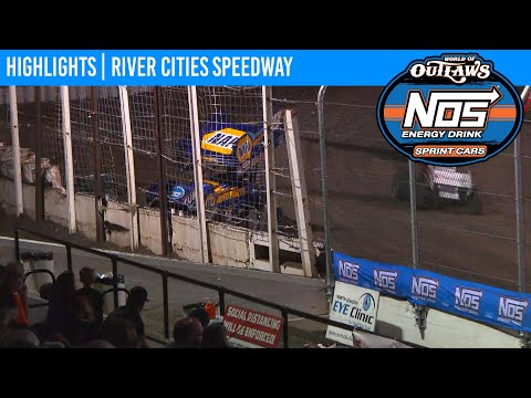 World of Outlaws NOS Energy Drink Sprint Cars River Cities Speedway August 21, 2020 | HIGHLIGHTS