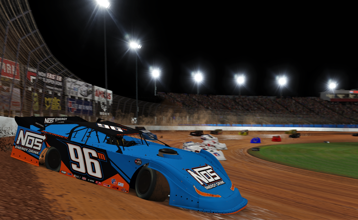 Mike McKinney wins the inaugural World of Outlaws Morton Buildings Late Model iRacing Invitational.
